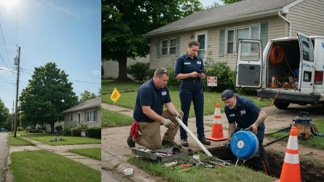 Sewer Line Repair in Geff, IL near me